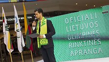 &bdquo;Audimas&ldquo; pristatytė Lietuvos olimpiečių, kovosiančių Sočio žiemos olimpinėse žaidynėse aprangą.