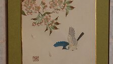 Meistrės i&scaron; Japonijos lietuviams pristato tradicinio meno kūrinius.
