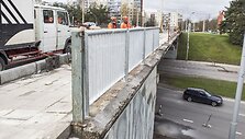 Tvarkomas viadukas Karolini&scaron;kėse.