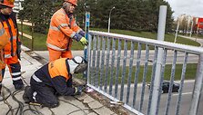 Tvarkomas viadukas Karolini&scaron;kėse.