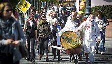 Černobylio katastrofos metinės paminėtos zombių eitynėmis.