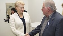 Dalia Grybauskaitė ir Vytautas Landsbergis