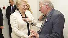 Dalia Grybauskaitė ir Vytautas Landsbergis