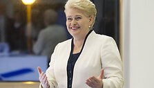 Dalia Grybauskaitė &scaron;venčia pergalę Prezidento rinkimuose.