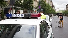 Prevencinio pobūdžio akcija Gedimino prospekte.