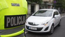 Prevencinio pobūdžio akcija Gedimino prospekte.