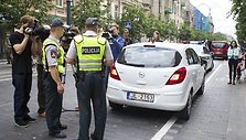Prevencinio pobūdžio akcija Gedimino prospekte.