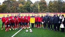 Lietuvos futbolo rinktinės treniruotė prie&scaron; varžybas su Estijos rinktine.