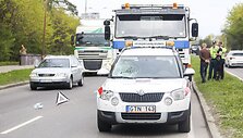 Avarija Geležinio Vilko gatvėje, Vilniuje.