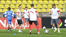 &Scaron;veicarijos rinktinės treniruotė