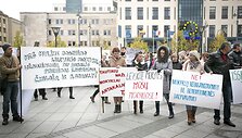 Lietuvos lenkų organizuotas mitingas