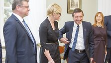 Dalia Grybauskaitė  susitiko su akademine bendruomene