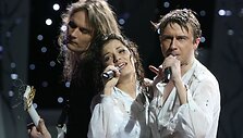 Muzikinio projekto &bdquo;Žvaigždžių duetai&ldquo; akimirka