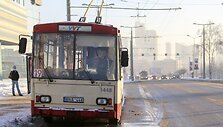 Troleibusas Vilniaus stotelėje