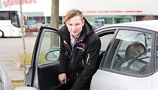 Ignas Gelžinis mokomuoju automobiliu laikė &bdquo;vairavimo egzaminą&ldquo;