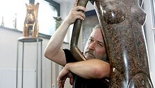 K. Pūdymo kūryboje gausu mitologinių, religinių motyvų, ženklų.