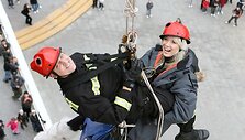 Natalijos Zvonkės gelbėjimo nuo stogo akcija