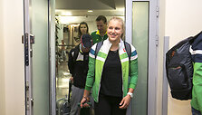 Rūta Meilutytė sugrįžo į Lietuvą