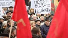 Protesto akcijos akimirka