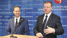 Aurelijus Veryga ir Saulius Skvernelis