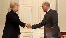 Policijos generalinis komisaras Vizgirdas Telyčėnas ir vidaus reikalų ministras Raimundas Palaitis