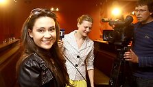 Evelina Sa&scaron;enko prie&scaron; kelionę į &bdquo;Euroviziją&ldquo; susitiko su žurnalistais.