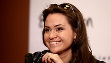 Evelina Sa&scaron;enko prie&scaron; kelionę į &bdquo;Euroviziją&ldquo; susitiko su žurnalistais.