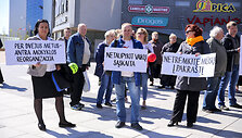 Protesto akcija dėl mokyklų reorganizavimo