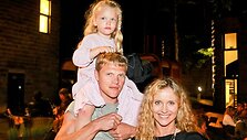 Edita Daniūtė su vyru Mindaugu ir dukra Evita
