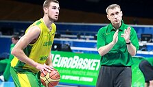 Jonas Valančiūnas ir Kęstutis Kemzūra
