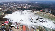 Vienintelė vieta Vilniuje, kur antradienį prisnigta
