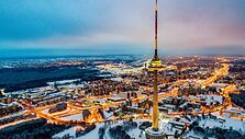 Gimtadienį &scaron;venčiančio Vilniaus vaizdai