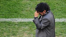 Diego Maradona ir jo reakcija į įvykius aik&scaron;tėje