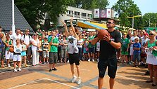 Palangoje jaunieji talentai jėgas i&scaron;mėgino ir su Lietuvos rinktinės krep&scaron;ininkais