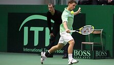 Ričardas Berankis pirmame mače 6:1, 6:3, 6:1 įveikė George'ą Khrikadze