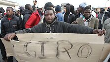 Protestuojantys imigrantai 