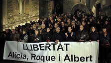 Protestuotojai Barselonoje reikalauja paleisti įkaitus