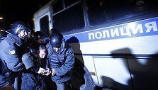 Policija Maskvos Triumfo aik&scaron;tėje 