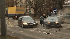 Avarija Kaune, K.Petrausko g. ties Auk&scaron;taičių g.