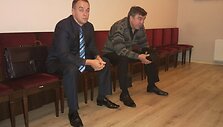 Vilius &Scaron;laičiūnas (kairėje) ir Algirdas Jančiauskas