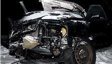 Automobilis &bdquo;Audi 80&ldquo; kuriuo važiavę sutuoktiniai žuvo.