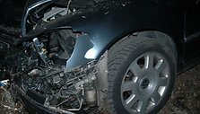 Avariją patyręs automobilis &bdquo;VW Phaeton&ldquo;.