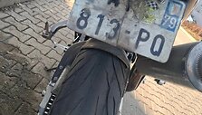 Sulaikytas motociklas