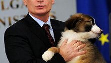 Vladimiras Putinas su savo naujuoju augintiniu