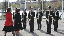 Kra&scaron;to apsaugos ministrė Rasa Juknevičienė Stokholme susitiko su &Scaron;vedijos Karalystės gynybos ministre Karin Enstr&ouml;m