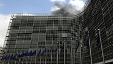 Europos Komisijos pastate kilo gaisras