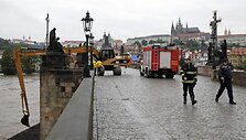 Uždarytas Karlo tiltas Prahoje