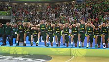 Lietuvos krep&scaron;inio rinktinė po finalo