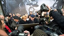 Michailas Gorbačiovas su Angela Merkel