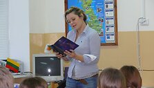 Beata Nicholson pamokos metu